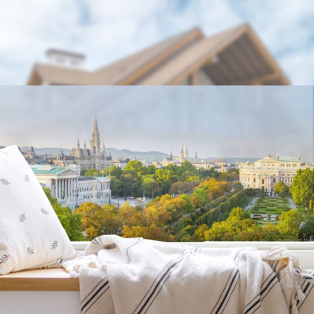 Fensterfolie - Sichtschutz - Blick über Wien - Fensterbilder