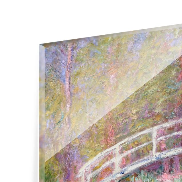 Glas Spritzschutz - Claude Monet - Brücke Monets Garten - Quadrat - 1:1