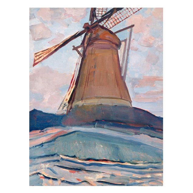 Magnettafel - Piet Mondrian - Windmühle - Memoboard Hochformat 4:3