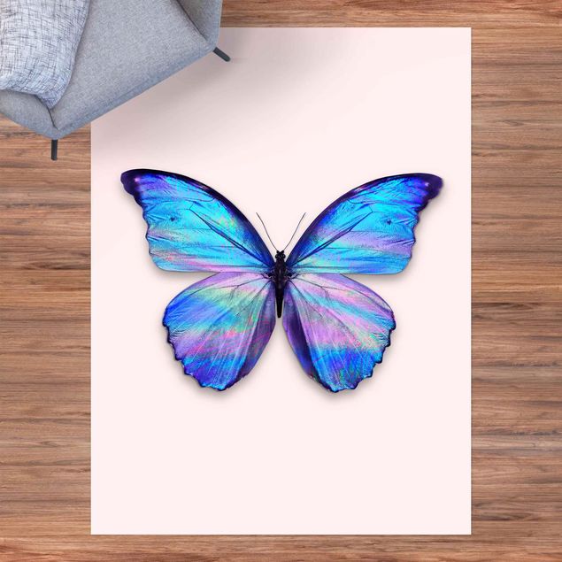 Moderner Teppich Holografischer Schmetterling