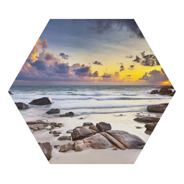 Hexagon Bild Forex - Strand Sonnenaufgang in Thailand