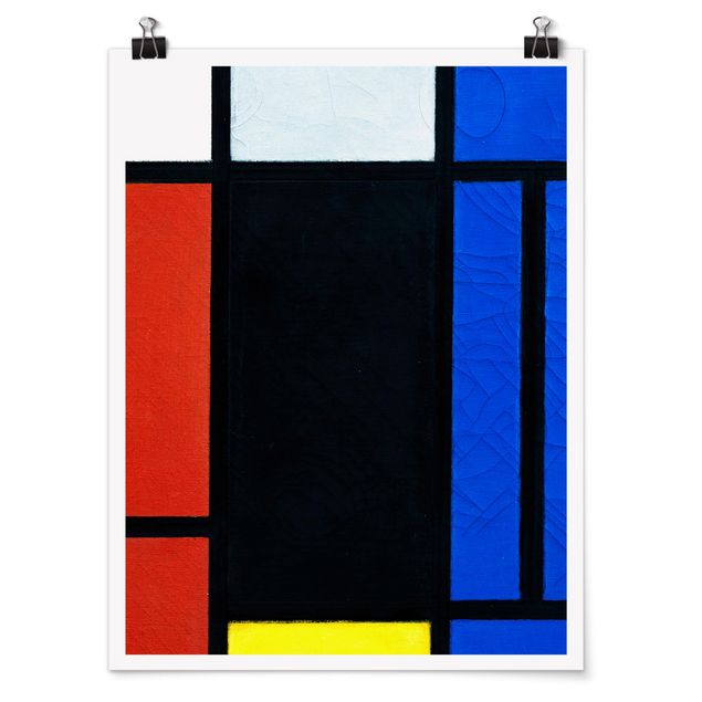 Poster - Piet Mondrian - Tableau No. 1 - Hochformat 3:4