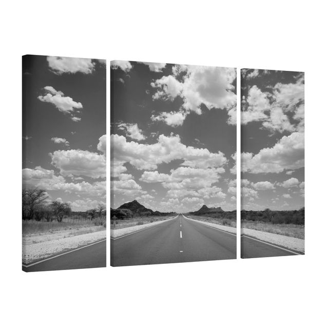 Leinwandbild 3-teilig - Route 66 II - Triptychon