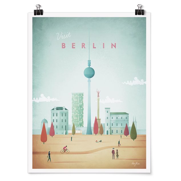 Poster - Reiseposter - Berlin - Hochformat 4:3