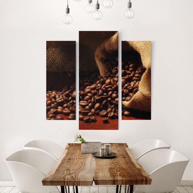 Leinwandbild 3-teilig - Dulcet Coffee - Galerie Triptychon