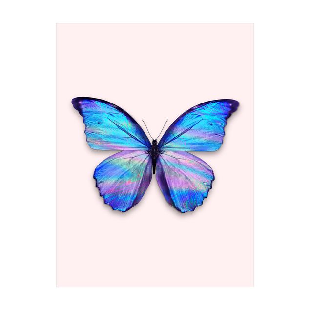kleiner Teppich Holografischer Schmetterling