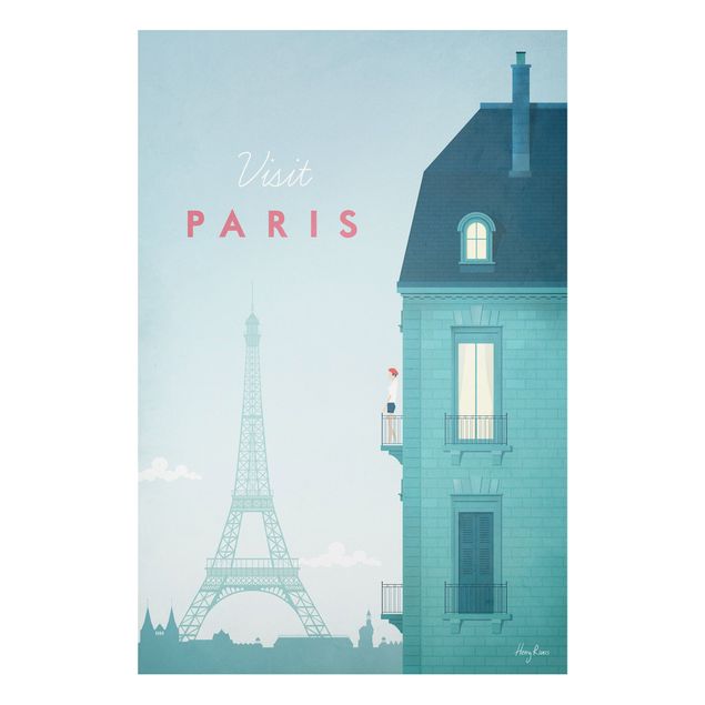 Forex Fine Art Print - Reiseposter - Paris - Hochformat 3:2