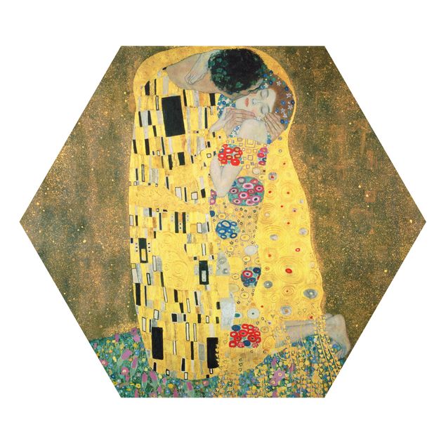 Hexagon Bild Forex - Gustav Klimt - Der Kuß