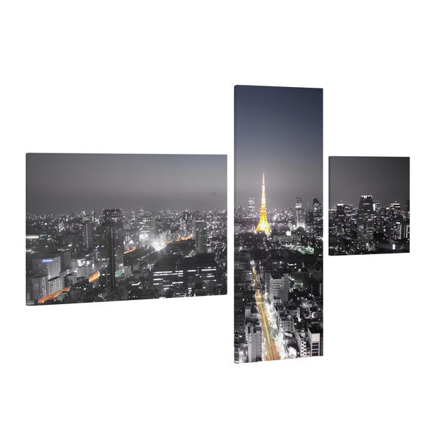 Leinwandbild 3-teilig - Tokio - Collage 2