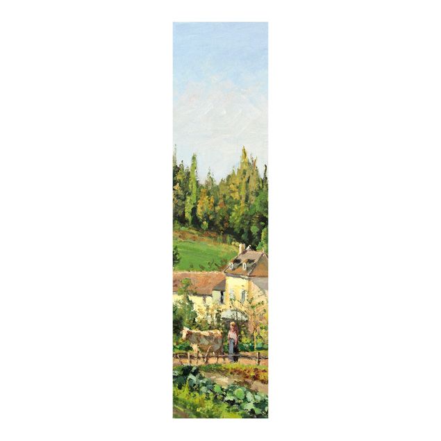 Schiebegardinen Set - Camille Pissarro - Kleines Dorf nahe Pontoise - Flächenvorhänge