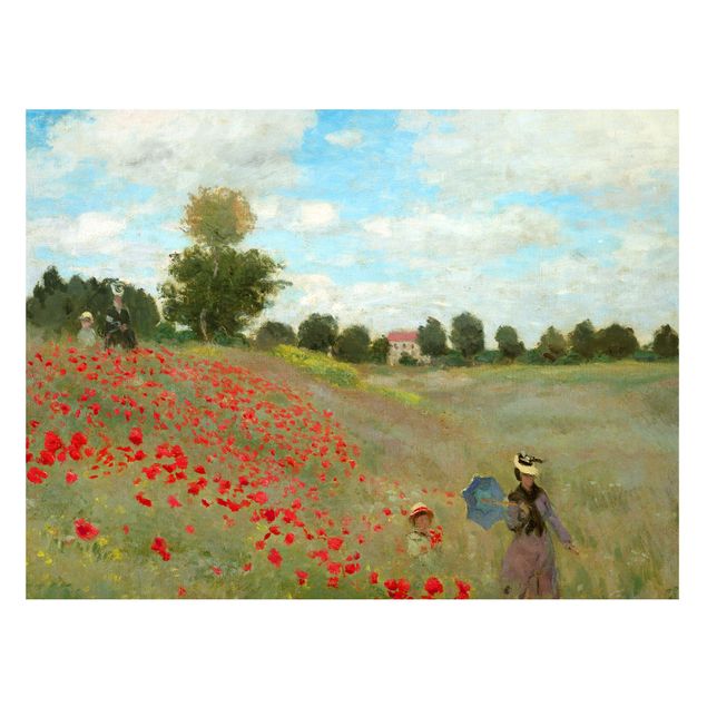 Magnettafel - Claude Monet - Mohnfeld bei Argenteuil - Memoboard Querformat 3:4