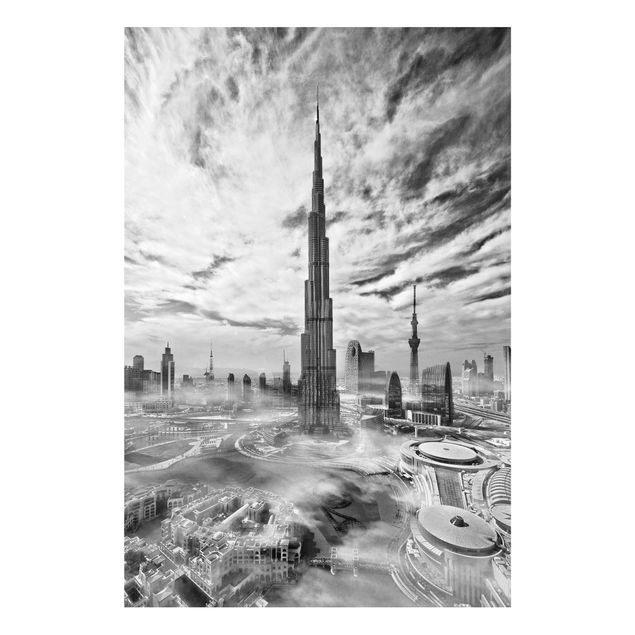 Forex Fine Art Print - Dubai Super Skyline - Hochformat 3:2