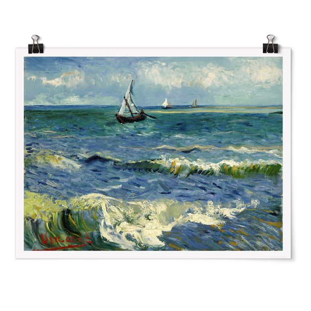 Poster - Vincent van Gogh - Seelandschaft - Querformat 3:4
