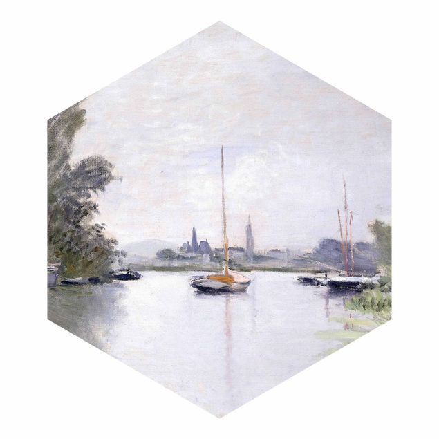 Hexagon Mustertapete selbstklebend - Claude Monet - Argenteuil