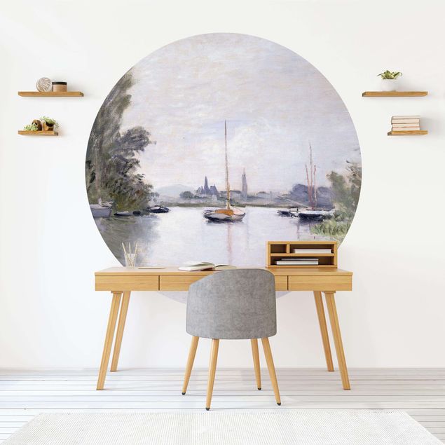 Runde Tapete selbstklebend - Claude Monet - Argenteuil