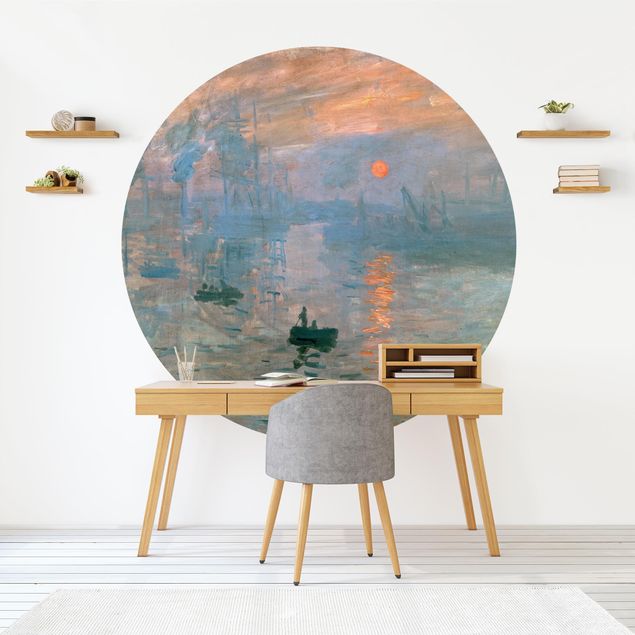 Runde Tapete selbstklebend - Claude Monet - Impression