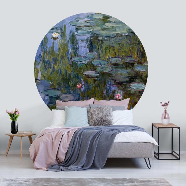 Runde Tapete selbstklebend - Claude Monet - Seerosen (Nympheas)