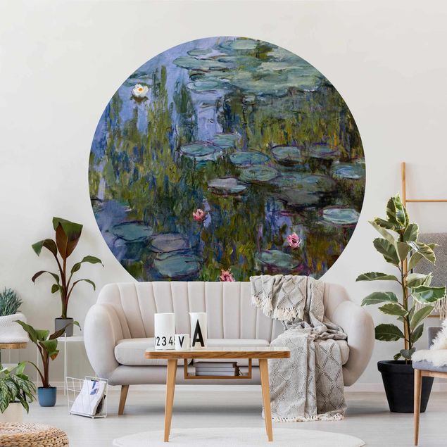 Runde Tapete selbstklebend - Claude Monet - Seerosen (Nympheas)