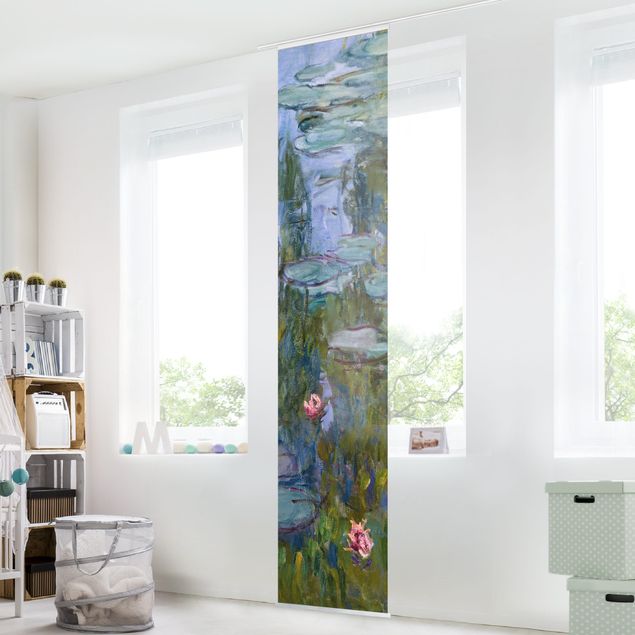 Schiebegardinen Set - Claude Monet - Seerosen (Nympheas) - 6 Flächenvorhänge