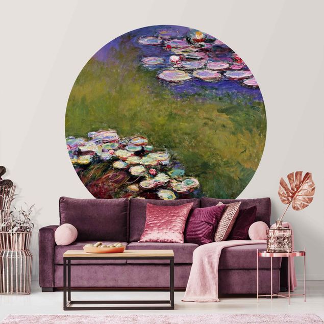 Runde Tapete selbstklebend - Claude Monet - Seerosen