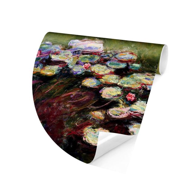 Runde Tapete selbstklebend - Claude Monet - Seerosen