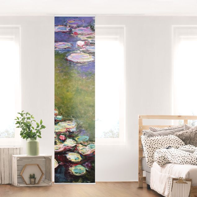 Schiebegardinen Set - Claude Monet - Seerosen - 4 Flächenvorhänge