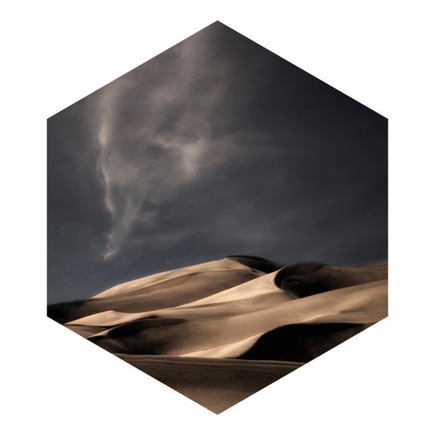 Hexagon Mustertapete selbstklebend - Colorado Dünen
