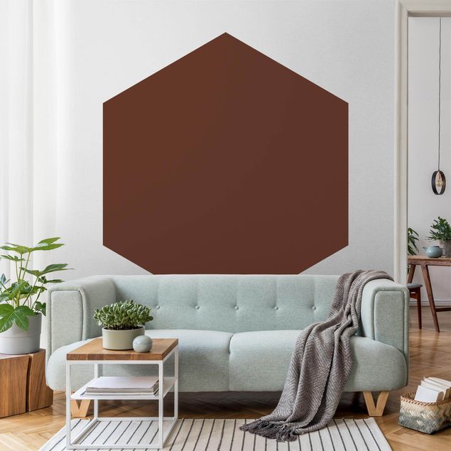 Hexagon Mustertapete selbstklebend - Colour Chocolate