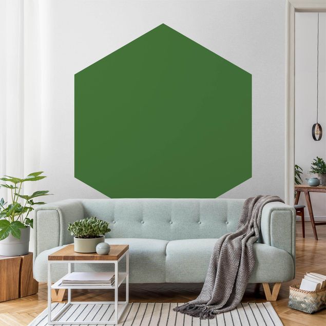 Hexagon Mustertapete selbstklebend - Colour Dark Green