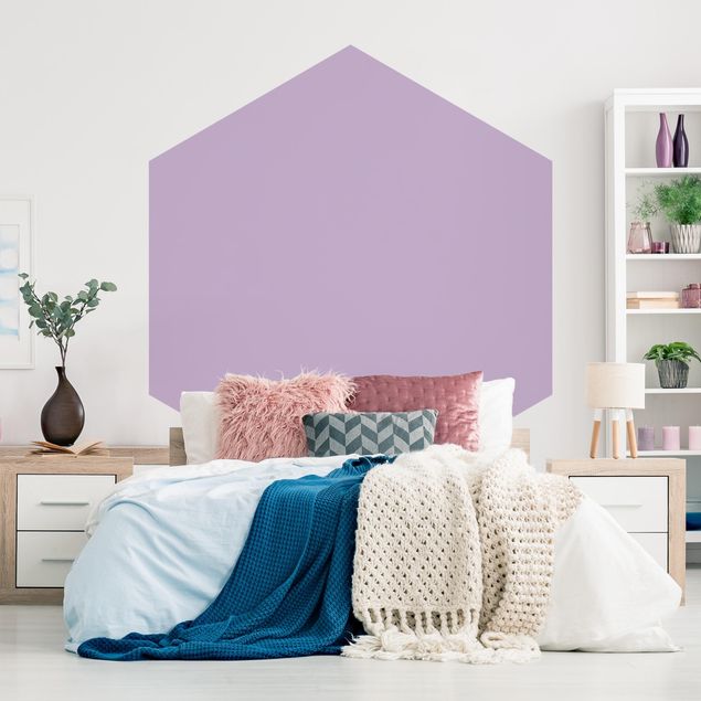 Hexagon Mustertapete selbstklebend - Colour Lavender