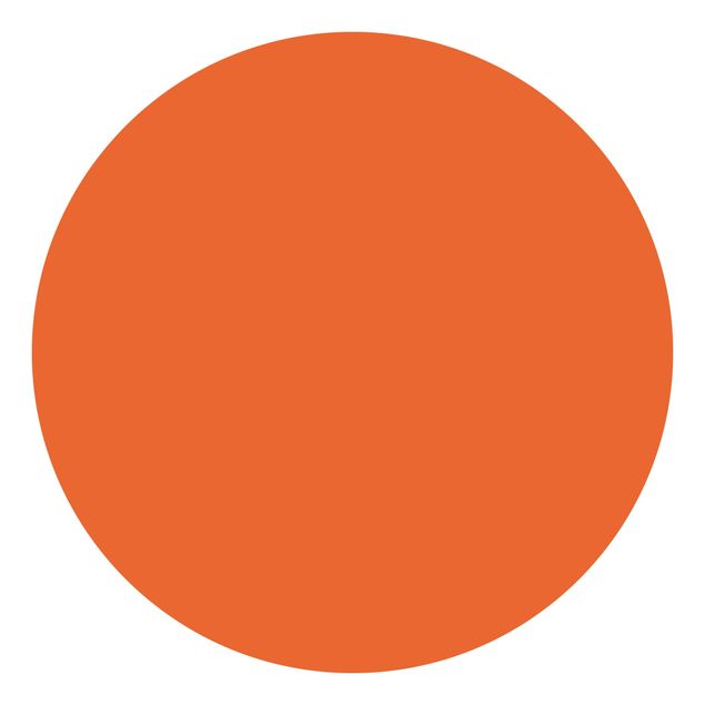Runde Tapete selbstklebend - Colour Orange