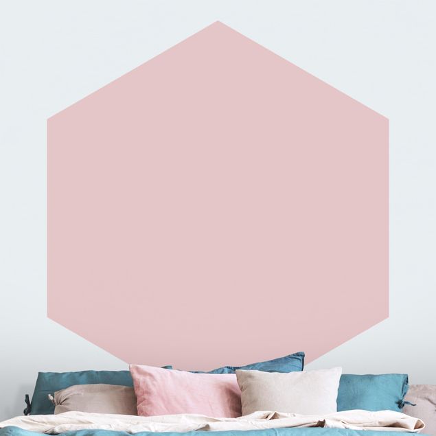 Hexagon Mustertapete selbstklebend - Colour Rose