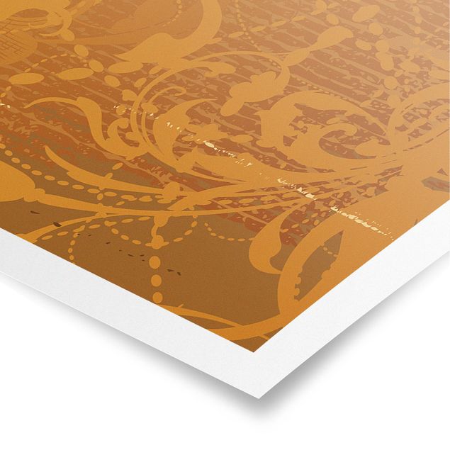 Poster - Goldener Barock - Panorama Querformat