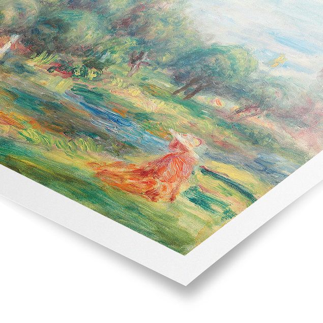 Poster - Auguste Renoir - Landschaft bei Cagnes - Querformat 3:4