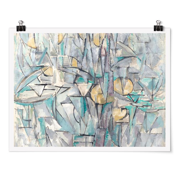 Poster - Piet Mondrian - Komposition X - Querformat 3:4