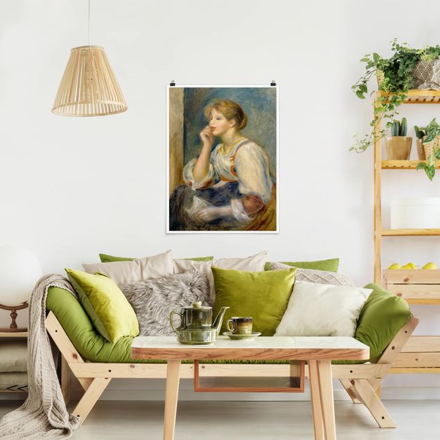 Poster - Auguste Renoir - Junges Mädchen mit Brief - Hochformat 3:4
