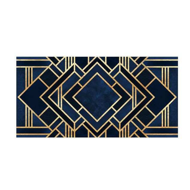 Teppich gold Art Deco Gold