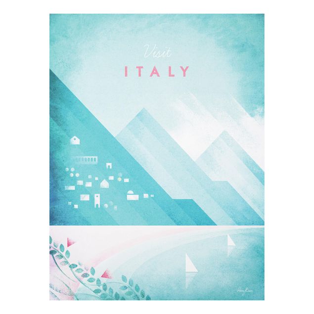 Forex Fine Art Print - Reiseposter - Italien - Hochformat 4:3