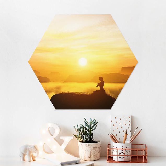 Hexagon Bild Forex - Yoga Meditation