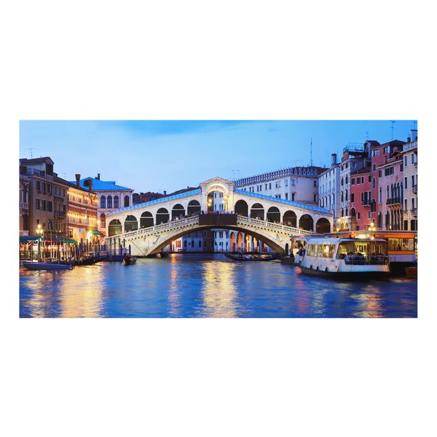 Spritzschutz - Rialtobrücke in Venedig - Querformat 2:1