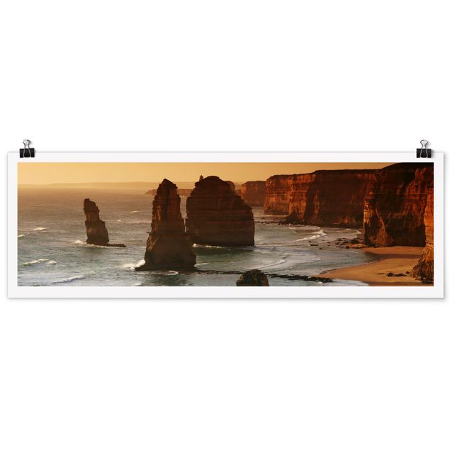 Poster - Die zwölf Apostel von Australien - Panorama Querformat