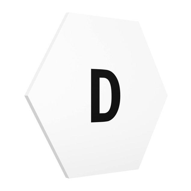 Hexagon Bild Forex - Buchstabe Weiß D