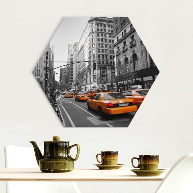 Hexagon Bild Alu-Dibond - New York, New York!