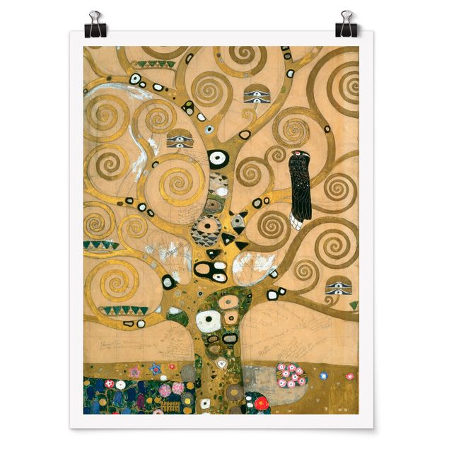 Poster - Gustav Klimt - Der Lebensbaum - Hochformat 3:4
