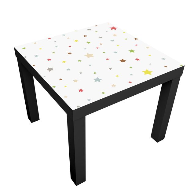 Möbelfolie für IKEA Lack - Klebefolie No.YK34 Bunte Sterne