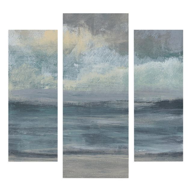Leinwandbild 3-teilig - Strandaufgang I - Galerie Triptychon