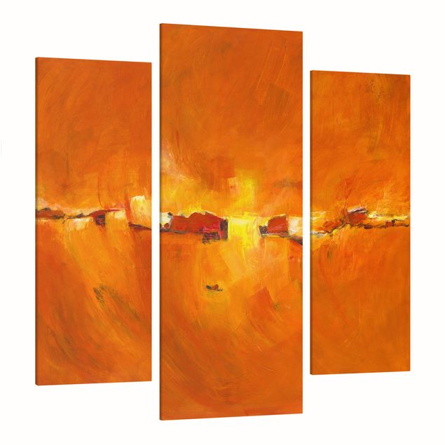 Leinwandbild 3-teilig - Geheimnisvolle Landschaft - Galerie Triptychon