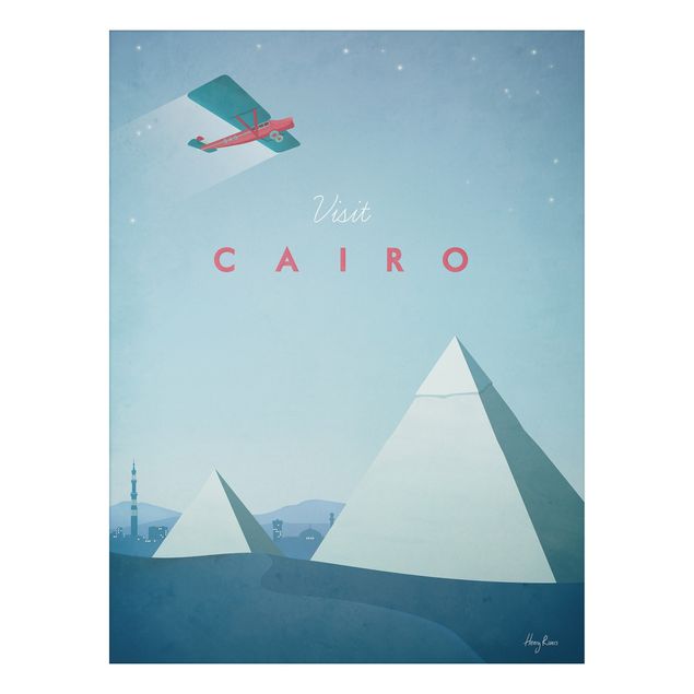 Aluminium Print - Reiseposter - Cairo - Hochformat 4:3