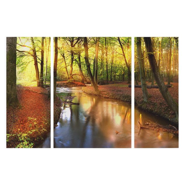 Leinwandbild 3-teilig - Autumn Fairytale - Triptychon