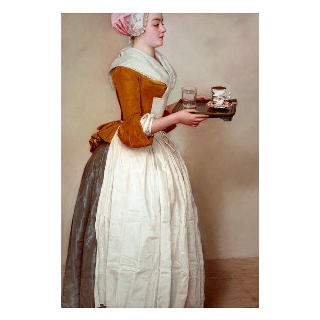 Magnettafel - Jean Etienne Liotard - Das Schokoladenmädchen - Memoboard Hochformat 3:2